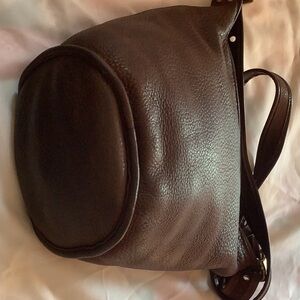 COACH Vintage 4957 Sonoma Nubuc Cowhide Leather Bucket Bag USA Dark brown